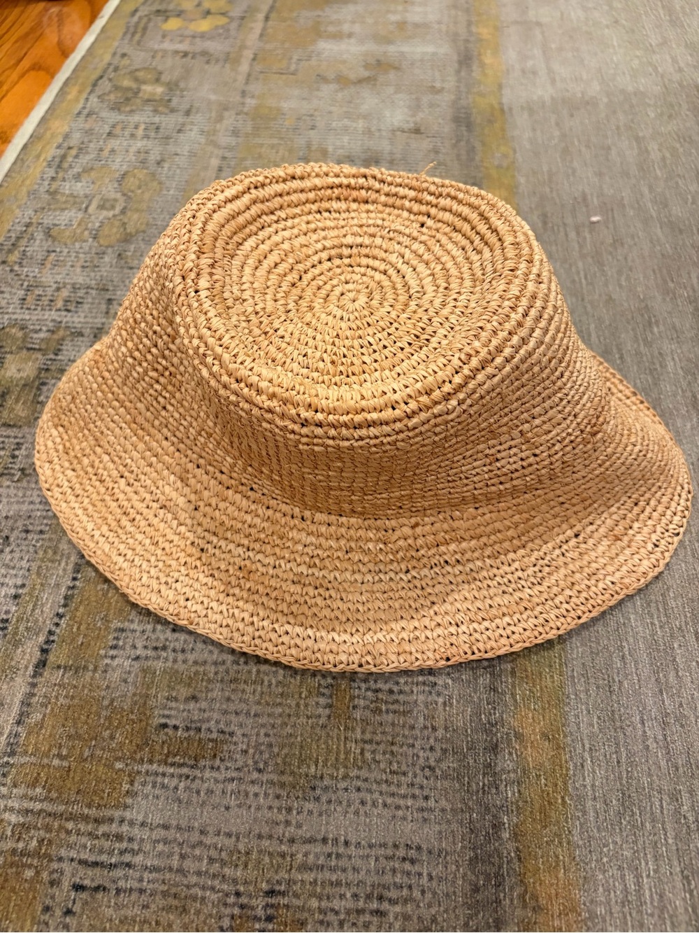 Wyeth Woven Straw Bucket Hat - Natural Tan
